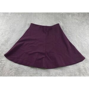 Womens A-Line Mini Skirt Plum Purple Casual Flared Short Skater Sz 8
